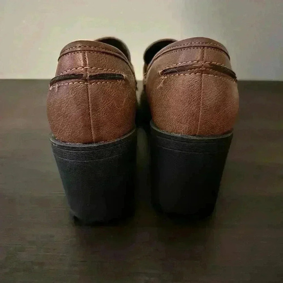 Dirty Laundry Tan Brown Chunky Heel Womens Mary Janes Size 8.5 Y2K 90s Preppy - Picture 5 of 8